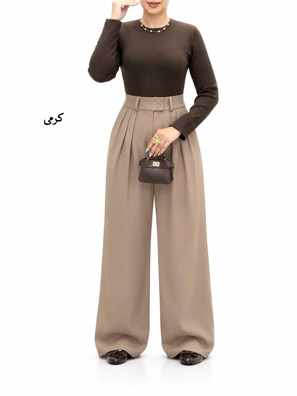 4247-شلوار کرپ مورگان